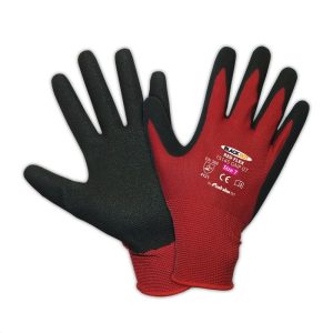 Guanti da lavoro RedFlex professionali in nylon traspiranti Australian Rosso Tg 9