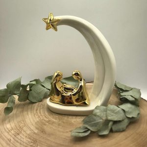 Luna con Sacra Famiglia in Porcellana – Le Stelle