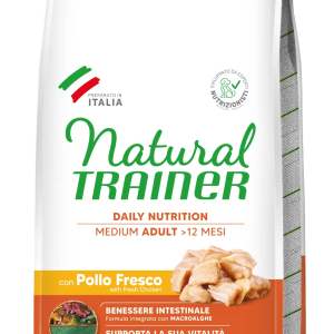 Natural Trainer DAILY NUTRITION MEDIUM ADULT CON POLLO FRESCO kg 12