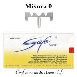 Lame SAFE LA109S sterilizzate n°0 Confezione da 50 pezzi