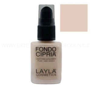 Fondotinta Fondotinta waterproof effetto MAT Layla Cosmetics n°1