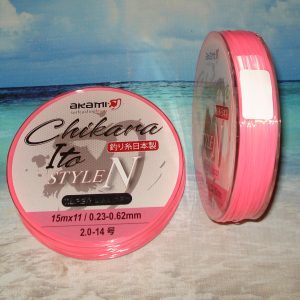 Akami Tapered Leader CHIKARA ITO mm. 0,23 – 0,62 color Pink 11 spezzoni schock leader per surf casting
